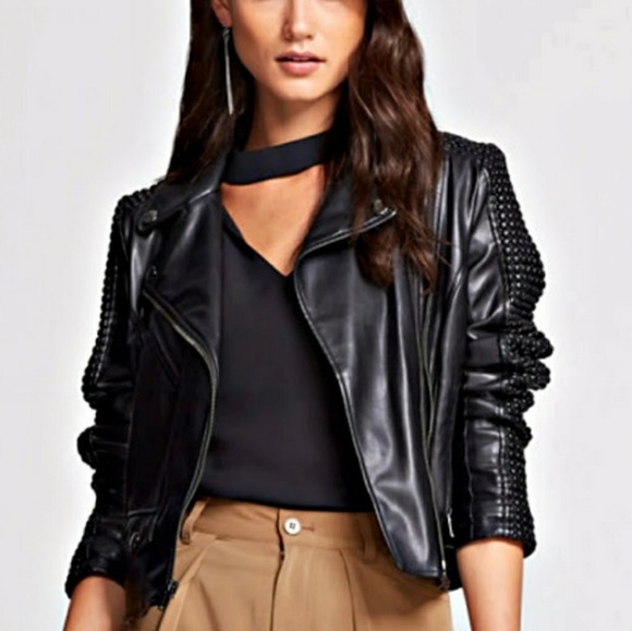 MAKE HALF PRICE OFFER Stylish Fashion Moto Jacket - Picture 4 of 5